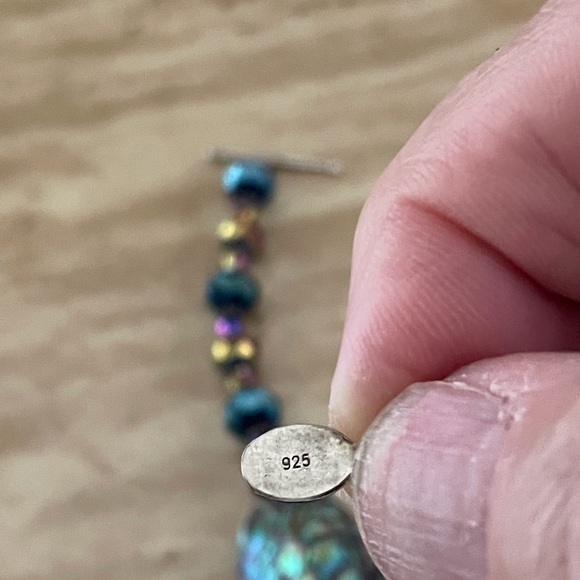 Set of four beautiful SS and Crystal Bracelets EUC 8-8 1/2 in. Long - Picture 7 of 10